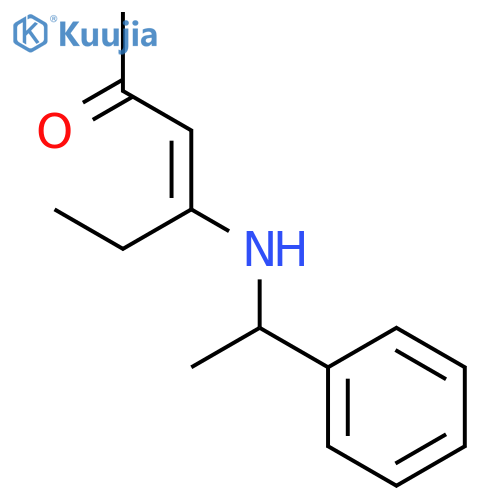 3-Hexen-2-one, 4-[(1-phenylethyl)amino]- structure