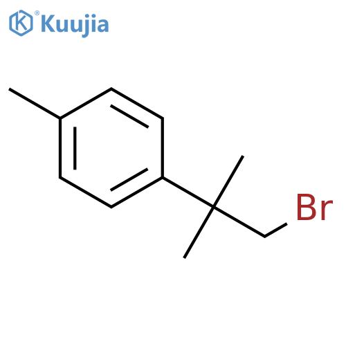 1-(1-bromo-2-methylpropan-2-yl)-4-methylbenzene structure
