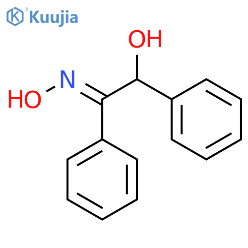 Ethanone, 2-hydroxy-1,2-diphenyl-, oxime, (±)- structure