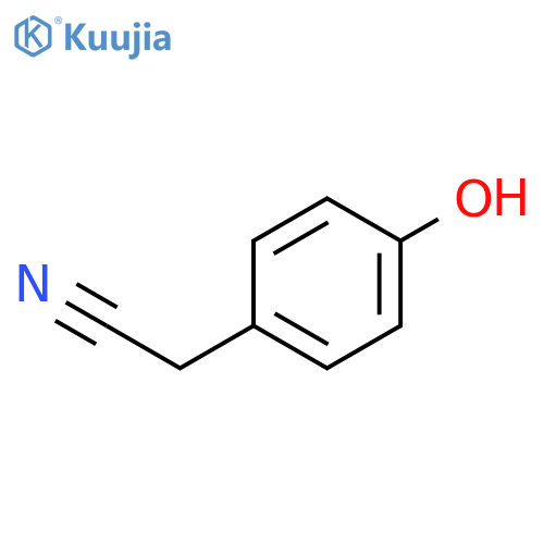 4-Hydroxyphenylacetonitrile structure