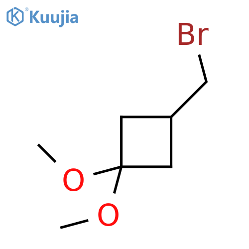 3-(Bromomethyl)-1,1-dimethoxycyclobutane structure