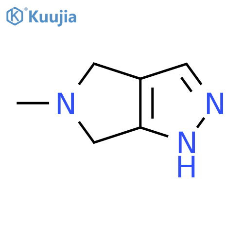 5-methyl-1H,4H,5H,6H-pyrrolo[3,4-c]pyrazole structure