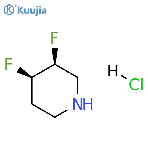 cis-3,4-Difluoropiperidine hydrochloride structure