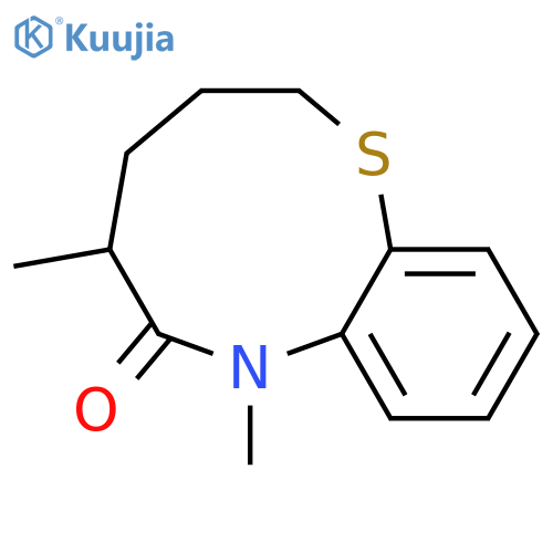 1,7-Benzothiazonin-6(7H)-one, 2,3,4,5-tetrahydro-5,7-dimethyl- structure
