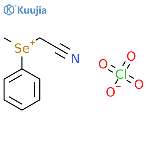 Selenonium, (cyanomethyl)methylphenyl-, perchlorate structure