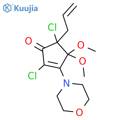 2-Cyclopenten-1-one,2,5-dichloro-4,4-dimethoxy-3-(4-morpholinyl)-5-(2-propen-1-yl)- structure