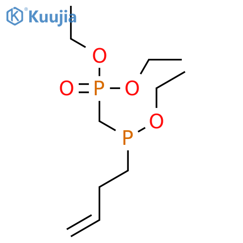 Phosphonic acid, [(3-butenylethoxyphosphino)methyl]-, diethyl ester structure