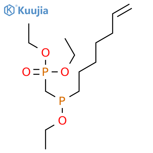 Phosphonic acid, [(ethoxy-6-heptenylphosphino)methyl]-, diethyl ester structure
