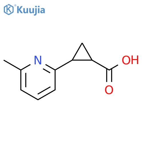 2-(6-methylpyridin-2-yl)cyclopropane-1-carboxylic acid structure