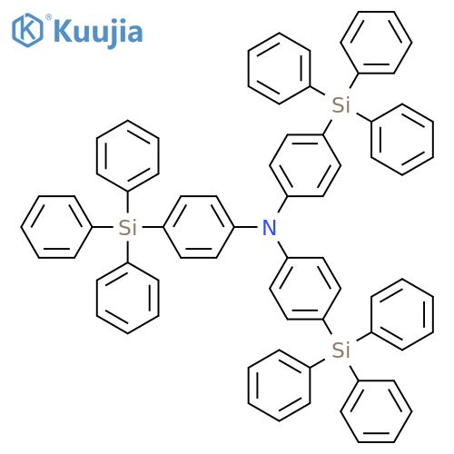 Benzenamine, 4-(triphenylsilyl)-N,N-bis[4-(triphenylsilyl)phenyl]- structure
