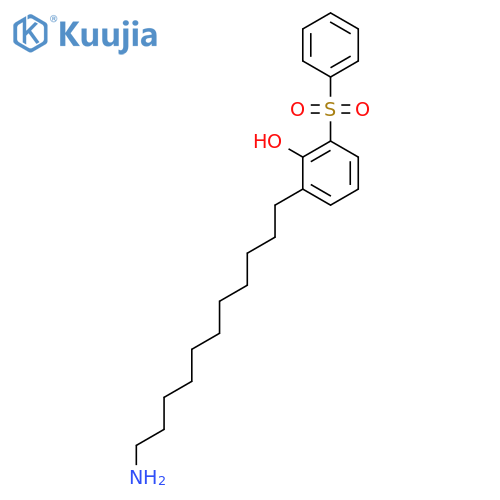 Phenol, 2-(11-aminoundecyl)-6-(phenylsulfonyl)- structure