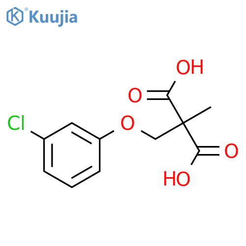 Propanedioic acid, [(3-chlorophenoxy)methyl]methyl- structure