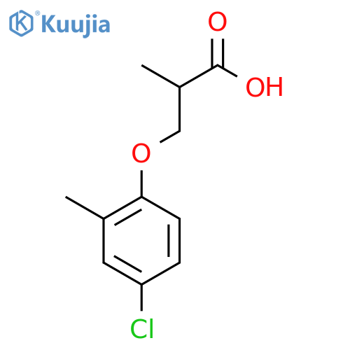 Propanoic acid, 3-(4-chloro-2-methylphenoxy)-2-methyl-, (±)- structure