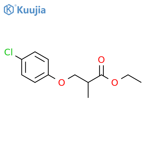 Propanoic acid, 3-(4-chlorophenoxy)-2-methyl-, ethyl ester structure