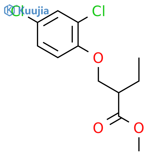 Butanoic acid, 2-[(2,4-dichlorophenoxy)methyl]-, methyl ester, (±)- structure