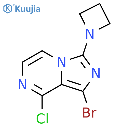 3-(Azetidin-1-YL)-1-bromo-8-chloroimidazo[1,5-A]pyrazine structure