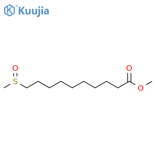 Decanoic acid, 10-(methylsulfinyl)-, methyl ester structure
