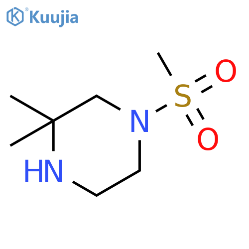 3,3-Dimethyl-1-methylsulfonylpiperazine structure