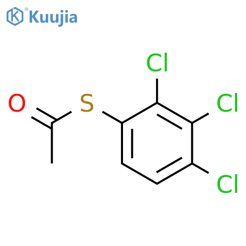 Ethanethioic acid, S-(trichlorophenyl) ester structure