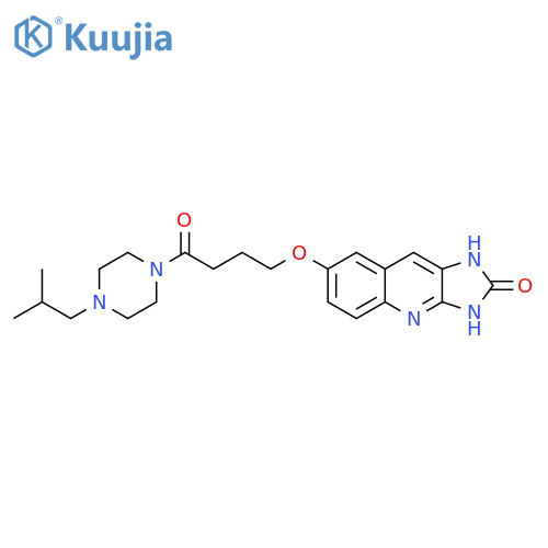 Piperazine,1-[4-[(2,3-dihydro-2-oxo-1H-imidazo[4,5-b]quinolin-7-yl)oxy]-1-oxobutyl]-4-(2-methylpropyl)- structure