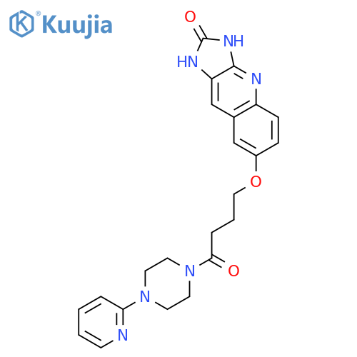 Piperazine,1-[4-[(2,3-dihydro-2-oxo-1H-imidazo[4,5-b]quinolin-7-yl)oxy]-1-oxobutyl]-4-(2-pyridinyl)- structure