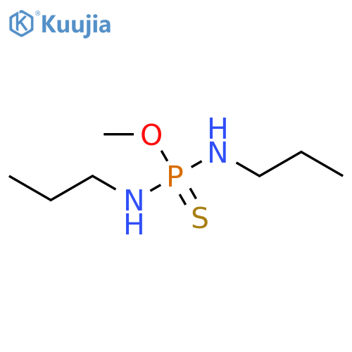 Phosphorodiamidothioicacid, N,N'-dipropyl-, O-methyl ester structure