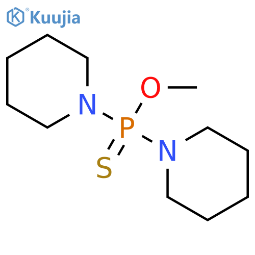 Phosphinothioic acid, di-1-piperidinyl-, O-methyl ester(9CI) structure