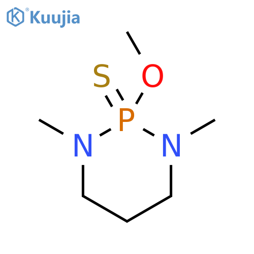 1,3,2-Diazaphosphorine,hexahydro-2-methoxy-1,3-dimethyl-, 2-sulfide structure
