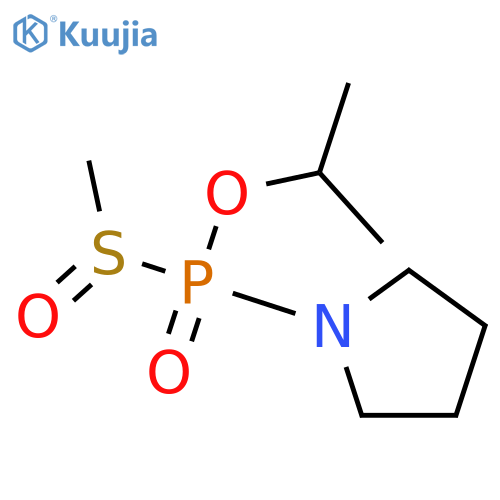 Phosphinic acid,(methylsulfinyl)-1-pyrrolidinyl-, 1-methylethyl ester, (R*,S*)- (9CI) structure