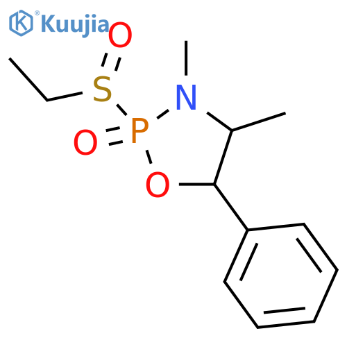 1,3,2-Oxazaphospholidine,2-(ethylsulfinyl)-3,4-dimethyl-5-phenyl-, 2-oxide, [2R-[2a(R*),4a,5a]]- (9CI) structure