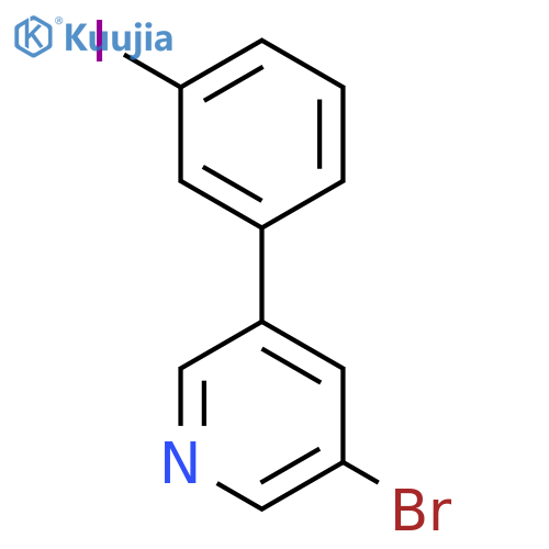 Pyridine, 3-bromo-5-(3-iodophenyl)- structure