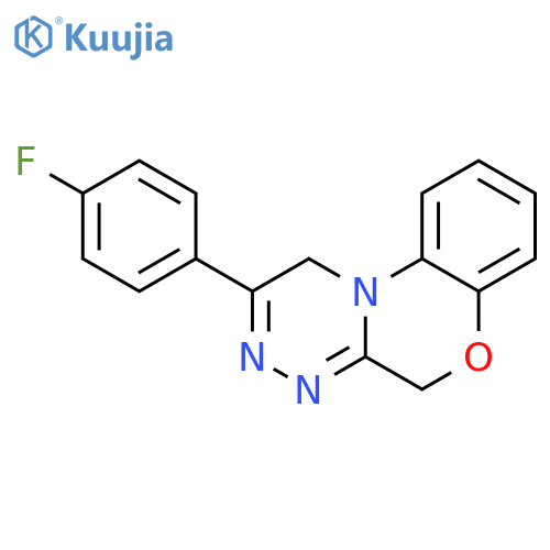 [1,2,4]Triazino[3,4-c][1,4]benzoxazine, 2-(4-fluorophenyl)-1,5-dihydro- structure