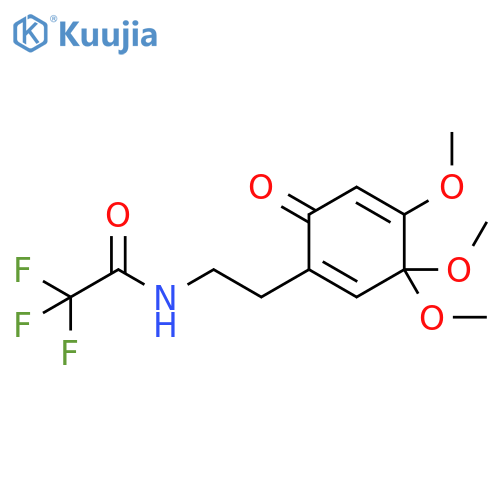 Acetamide, 2,2,2-trifluoro-N-[2-(3,3,4-trimethoxy-6-oxo-1,4-cyclohexadien-1-yl)ethyl]- structure