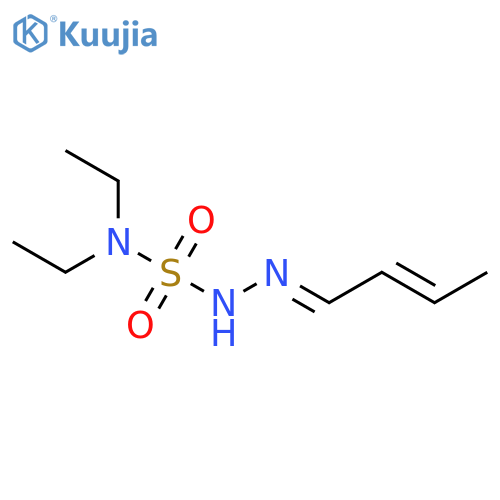 Hydrazinesulfonamide, 2-(2-butenylidene)-N,N-diethyl- structure