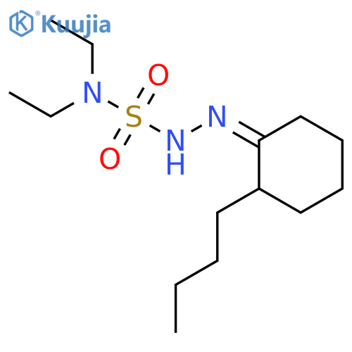 Hydrazinesulfonamide, 2-(2-butylcyclohexylidene)-N,N-diethyl- structure