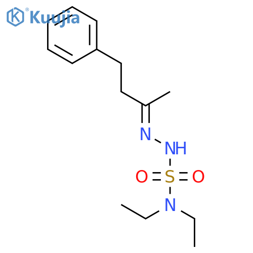 Hydrazinesulfonamide, N,N-diethyl-2-(1-methyl-3-phenylpropylidene)- structure