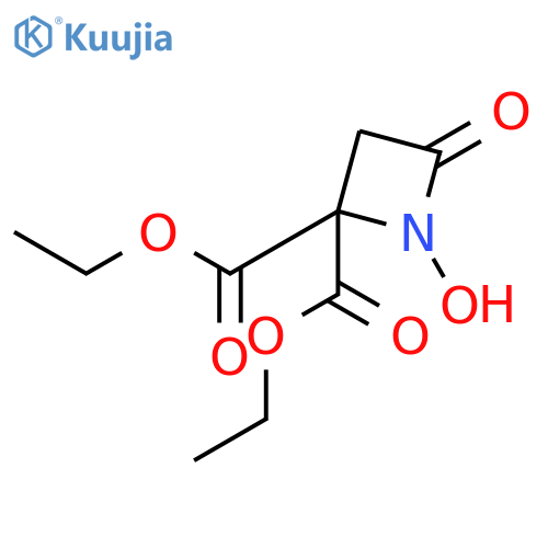 2,2-Azetidinedicarboxylic acid, 1-hydroxy-4-oxo-, diethyl ester structure