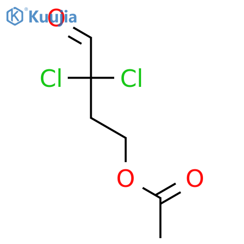 Butanal, 4-(acetyloxy)-2,2-dichloro- structure