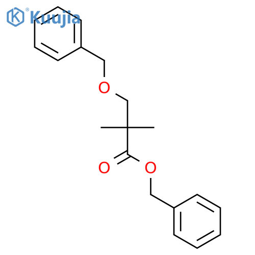 Propanoic acid, 2,2-dimethyl-3-(phenylmethoxy)-, phenylmethyl ester structure