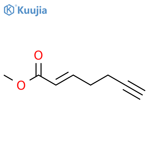 2-Hepten-6-ynoic acid, methyl ester structure