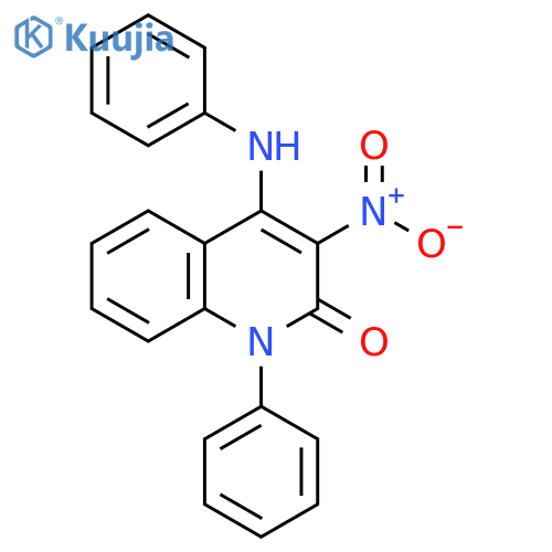 2(1H)-Quinolinone,3-nitro-1-phenyl-4-(phenylamino)- structure