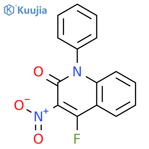 2(1H)-Quinolinone, 4-fluoro-3-nitro-1-phenyl- structure