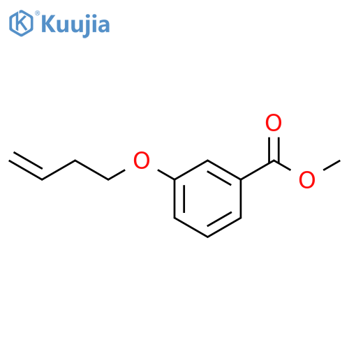 Benzoic acid, 3-(3-butenyloxy)-, methyl ester structure