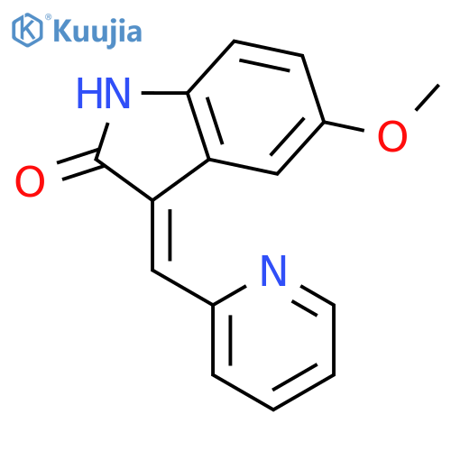 2H-Indol-2-one, 1,3-dihydro-5-methoxy-3-(2-pyridinylmethylene)-, (E)- structure