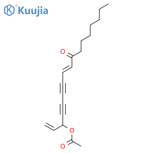 9,16-Heptadecadiene-11,13-diyn-8-one, 15-(acetyloxy)-, (E)-(+)- structure