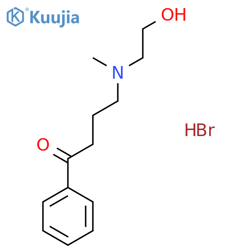 1-Butanone, 4-[(2-hydroxyethyl)methylamino]-1-phenyl-, hydrobromide structure