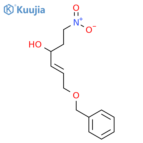 4-Hexen-3-ol, 1-nitro-6-(phenylmethoxy)-, (E)-(±)- structure