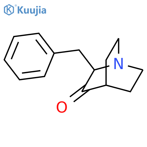 1-Azabicyclo[2.2.2]octan-3-one, 2-(phenylmethyl)-, (±)- structure
