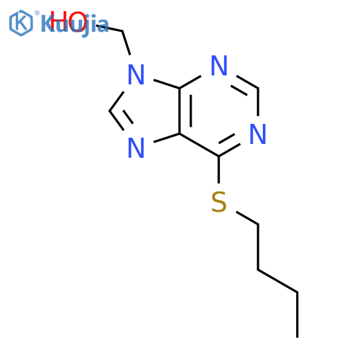 9H-Purine-9-methanol,6-(butylthio)- structure