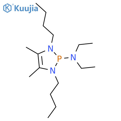 2H-1,3,2-Diazaphosphol-2-amine,1,3-dibutyl-N,N-diethyl-1,3-dihydro-4,5-dimethyl- structure
